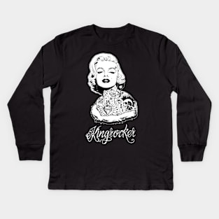 Marilyn Cupake Kids Long Sleeve T-Shirt